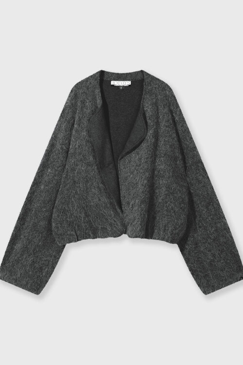 10Days Antra Melee gebreide bomber met puffy hairy textuur