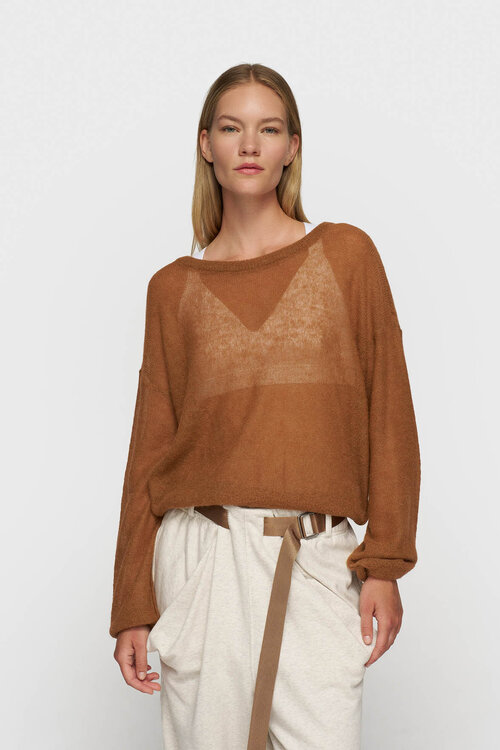 10Days Camel dun gebreide trui