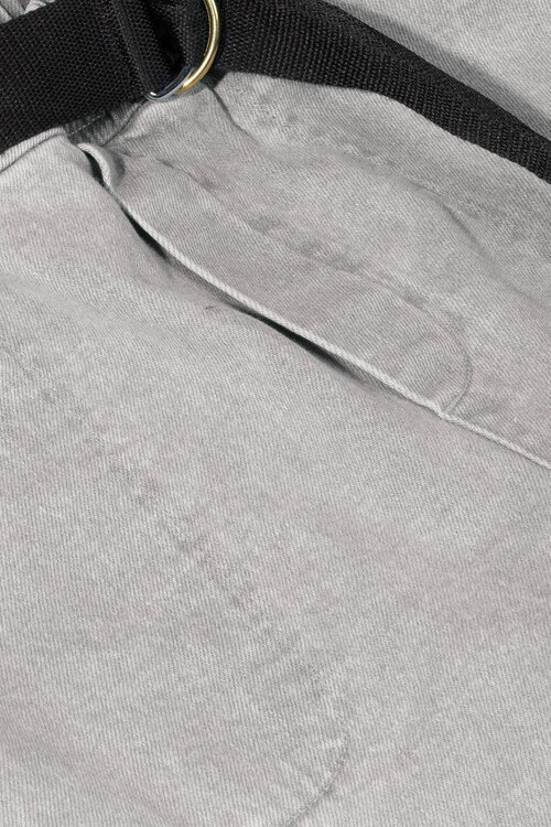 10Days Grijze denim broek met riem