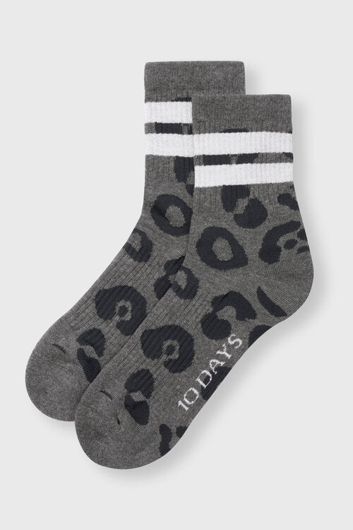 10Days Antra Melee sokken met luipaardprint