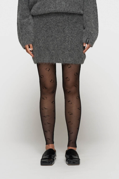 10Days Antra Melee mini rok van harige knit