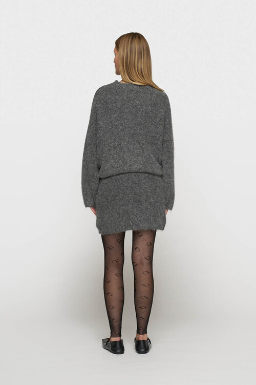 10Days Antra Melee mini rok van harige knit