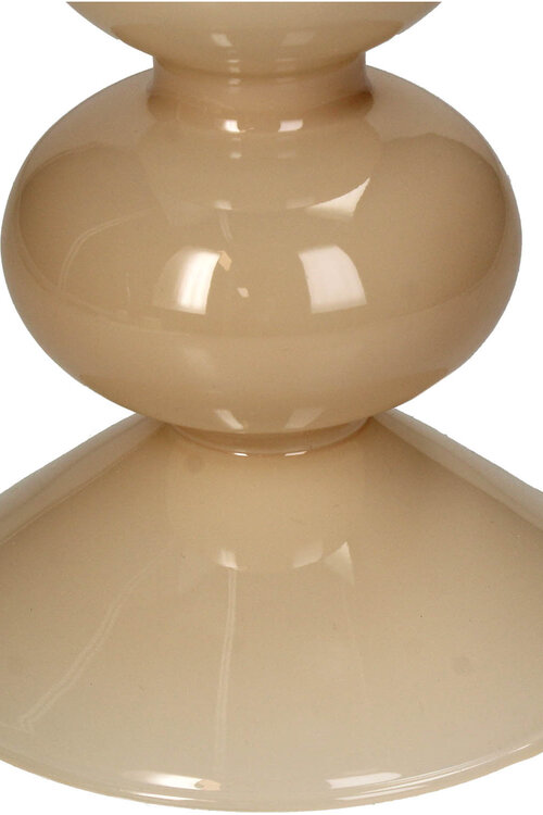 VAND. Lifestyle Glazen Kandelaar in Zandkleur