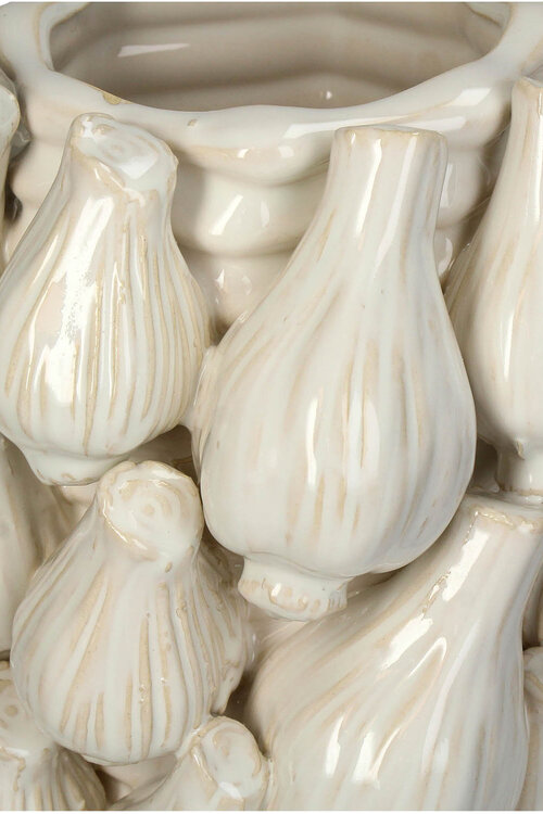 VAND. Lifestyle Witte Vaas Planter Knoflook