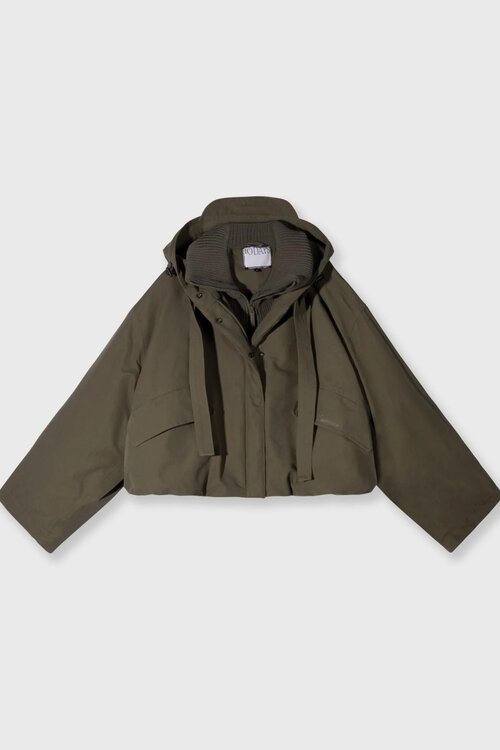 10Days Dark Olive de koningin parka