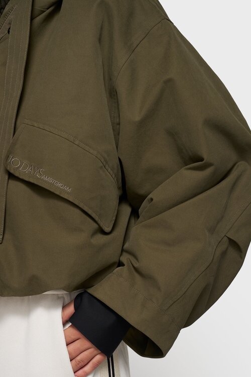 10Days Dark Olive de koningin parka