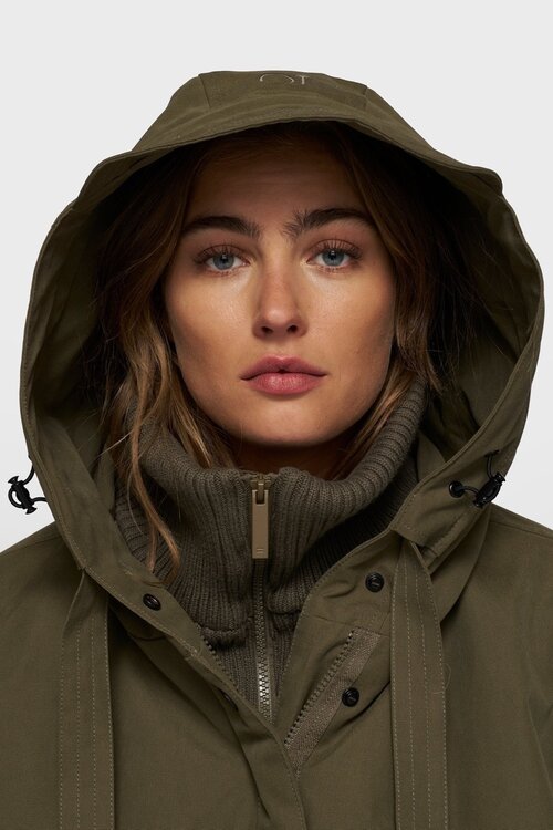 10Days Dark Olive de koningin parka