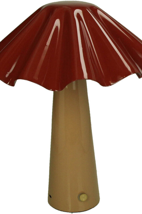 VAND. Lifestyle Rode metalen tafellamp