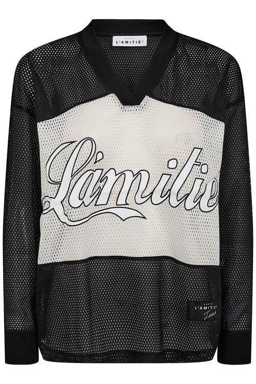 Haute L'Amitie Blouse Black Drift Mix Logo