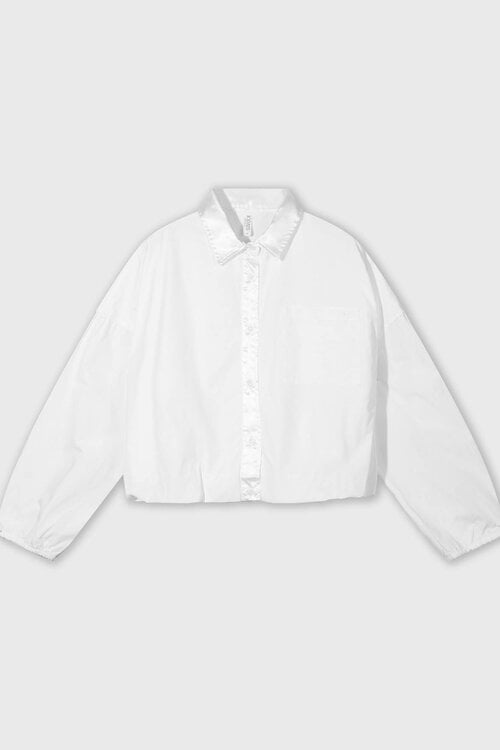 10Days Witte cropped smoking blouse
