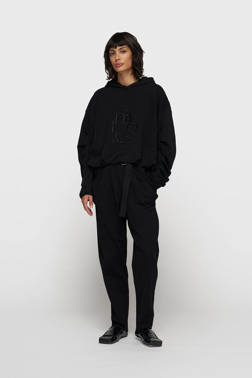 10Days Zwarte geplooide ballon hoodie