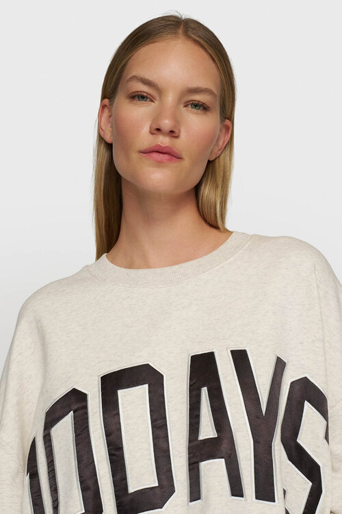 10Days Soft White Melee baseball trui 10DAYS