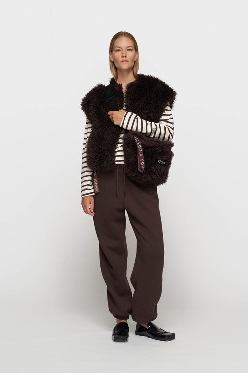 10Days Bobbie gilet in diepe wijnkleur