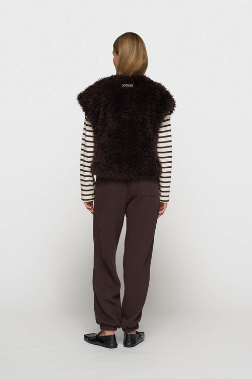 10Days Bobbie gilet in diepe wijnkleur