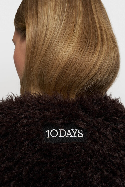 10Days Bobbie gilet in diepe wijnkleur