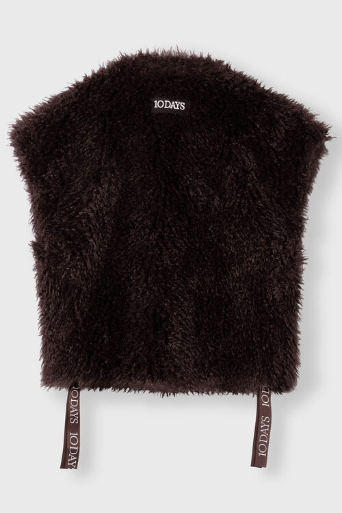 10Days Bobbie gilet in diepe wijnkleur