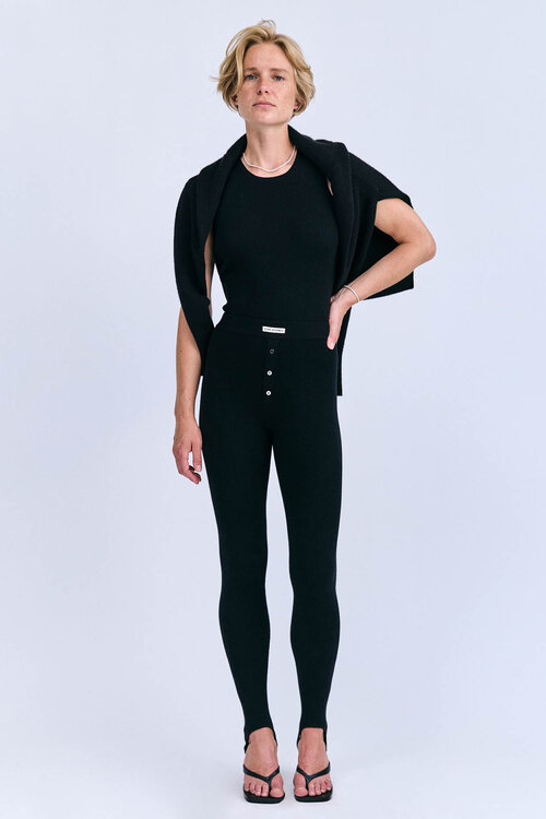 Love Stories Gebreide Legging Black John