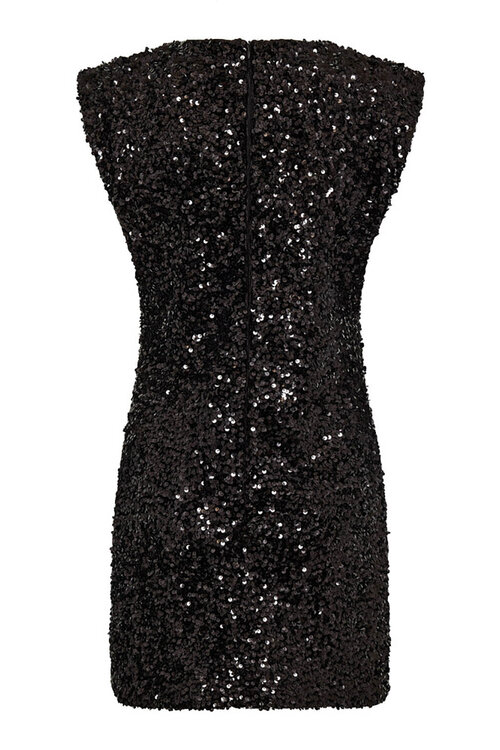 Co'couture Zwarte Roslyn Paillettenjurk