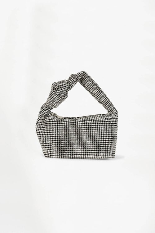 Dante 6 Zilveren Cristal Clutch