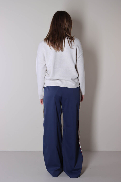 Co'couture Off White Gebreide Trui met Rijgdetail