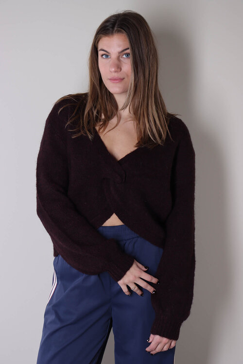 Co'couture Bordeaux Comfortabele Sweater