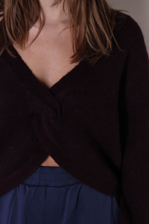 Co'couture Bordeaux Comfortabele Sweater