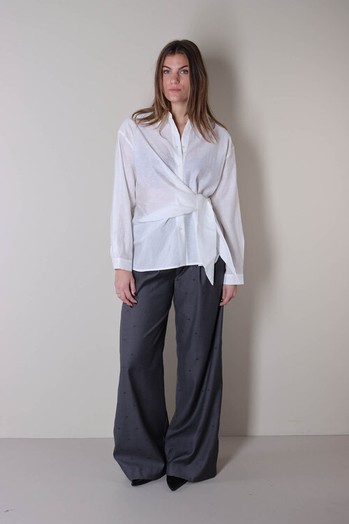 Co'couture Off White Idina Blouse met Strik