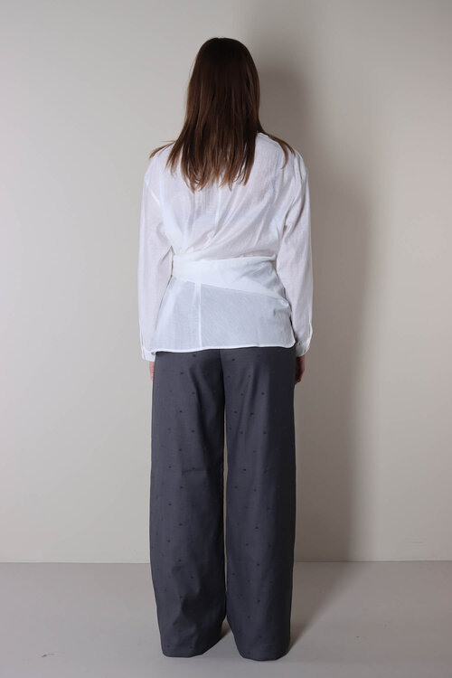 Co'couture Off White Idina Blouse met Strik