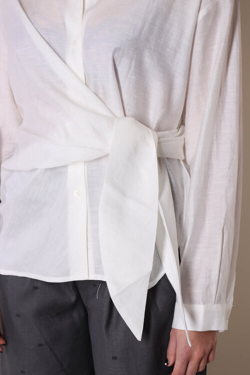 Co'couture Off White Idina Blouse met Strik