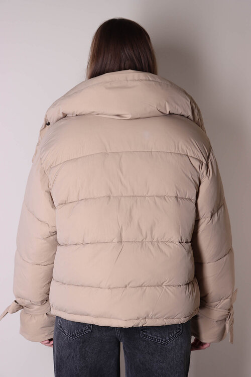 Co'couture Megan Puffer Jack in Kaki