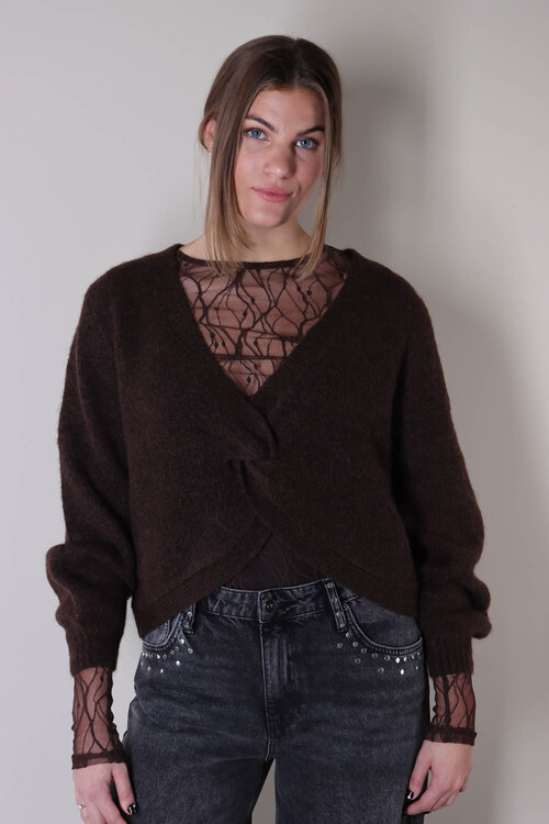 Co'couture Comfortabele Bruine Cozy Trui