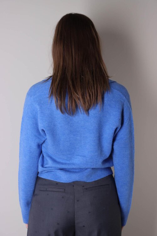 Co'couture Blauwe Benal Kraagvest