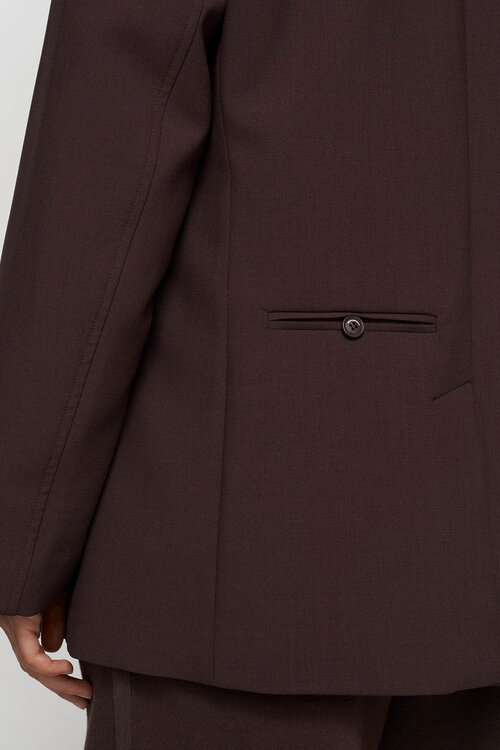 10Days Diep wijnrode blazer met een trotse uitstraling