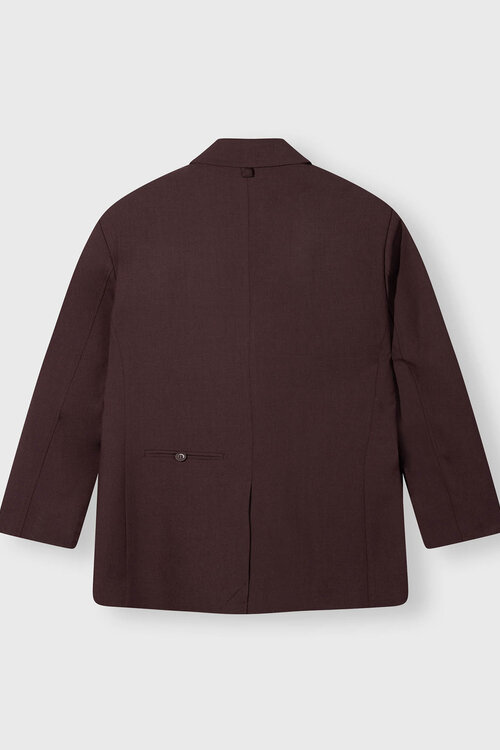 10Days Diep wijnrode blazer met een trotse uitstraling