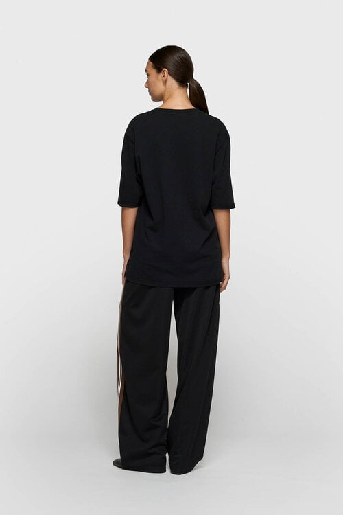 10Days Zwarte T-shirt met korte mouwen mix