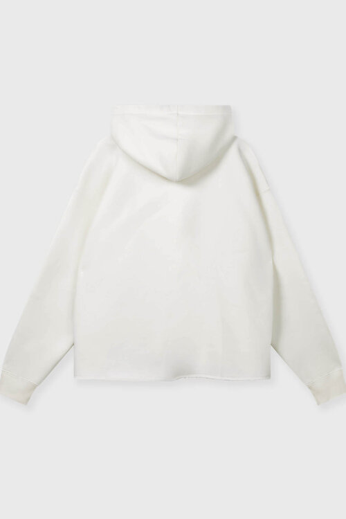 10Days Ecru hoodie met opvallend logo