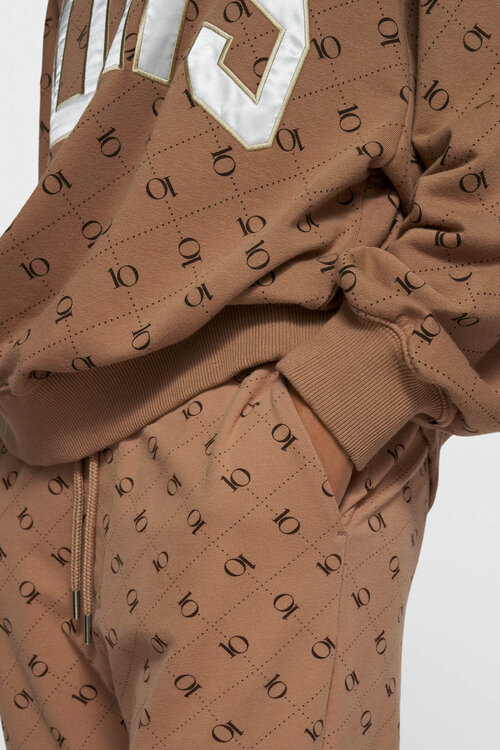 10Days Fudge rechte jogger met monogram