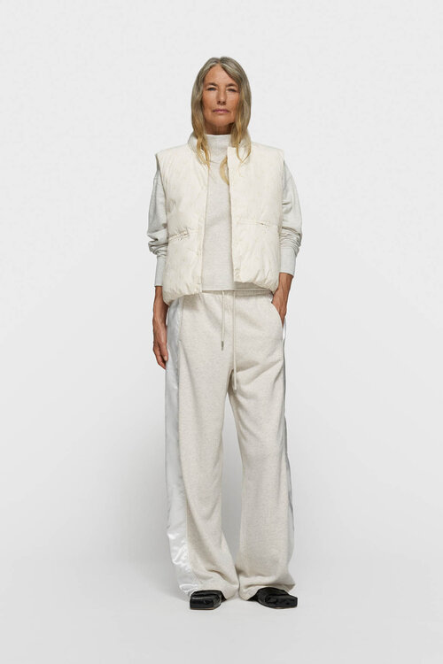 10Days Monogram gewatteerd vest met pareldetail