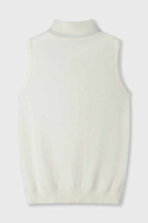 10Days Ecru gebreid singlet