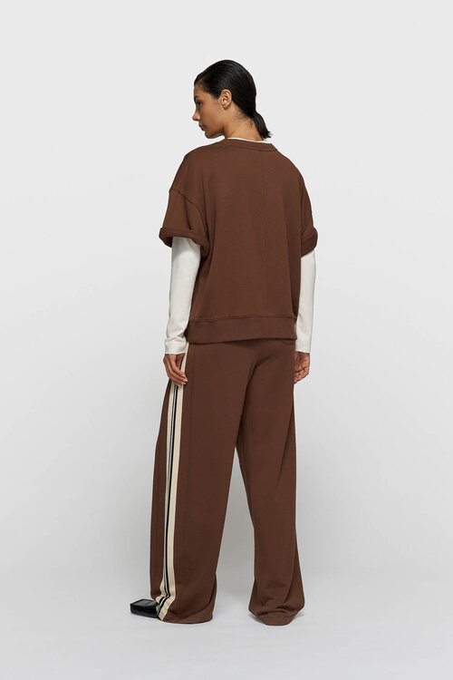 10Days Donker truffel western jogger met tape