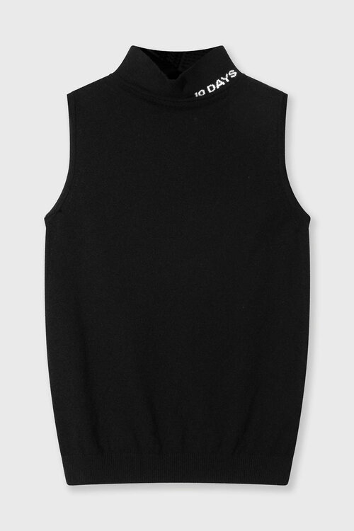 10Days Zwarte gebreide singlet