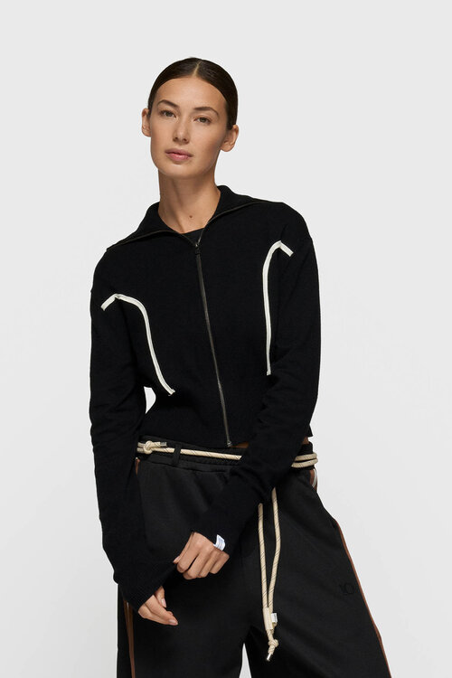 10Days Zwarte slim fit gebreide cardigan