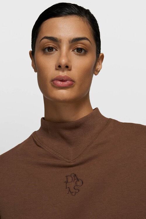 10Days Donker truffel petit sweater curly 10