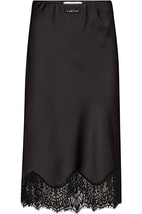 Haute L'Amitie Naomi Lingerie Kokerrok in Zwart