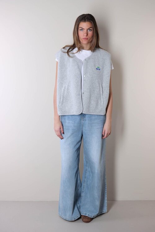 American Vintage Grijze Gilet in een Lichte Tint