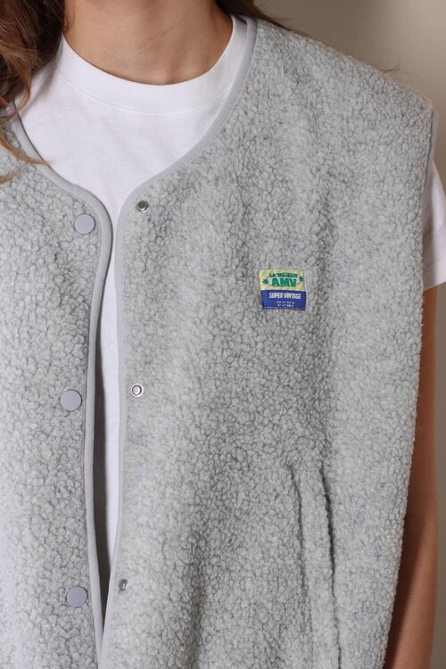American Vintage Grijze Gilet in een Lichte Tint