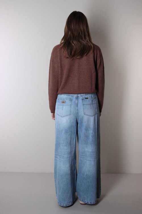 American Vintage Gebreid Vest in Bruin