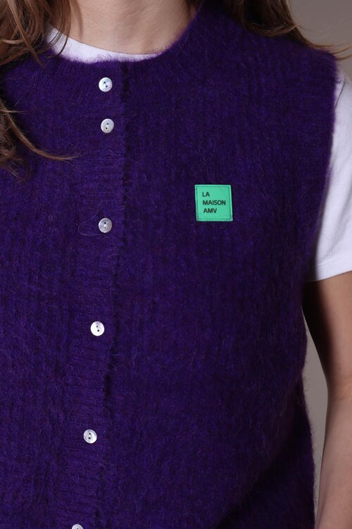 American Vintage Mouwloos Vest in Paars