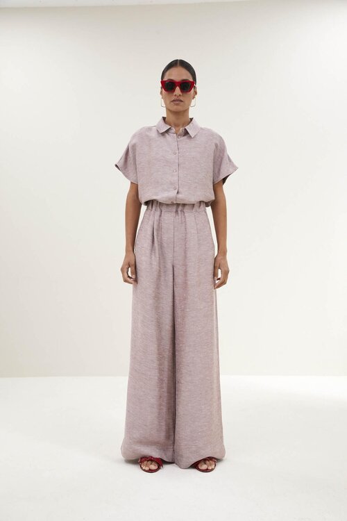 By Bar Barley Gloss Blouse in Roze