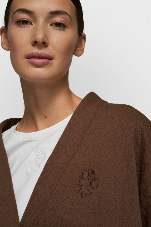 10Days Donker truffel cropped baseballvest